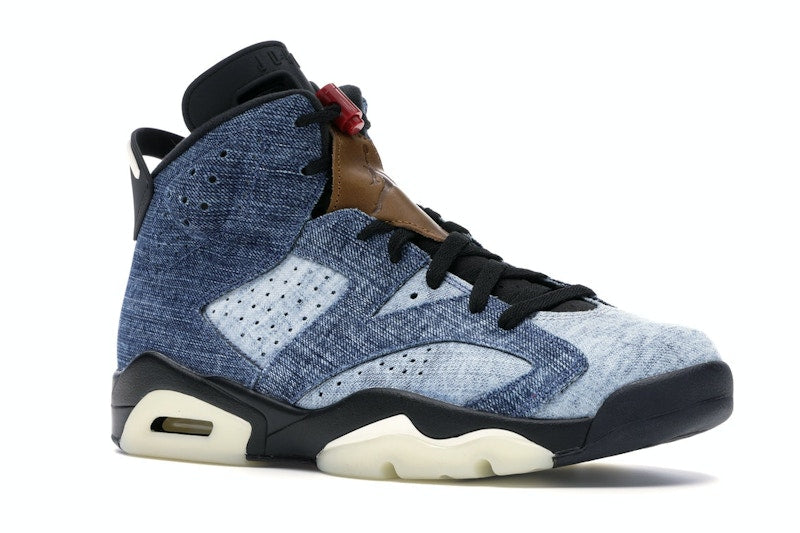 Air Jordan 6 Retro Washed Denim - Washed Denim/Sail-Varsity Red-Black - CT5350-401 - 03