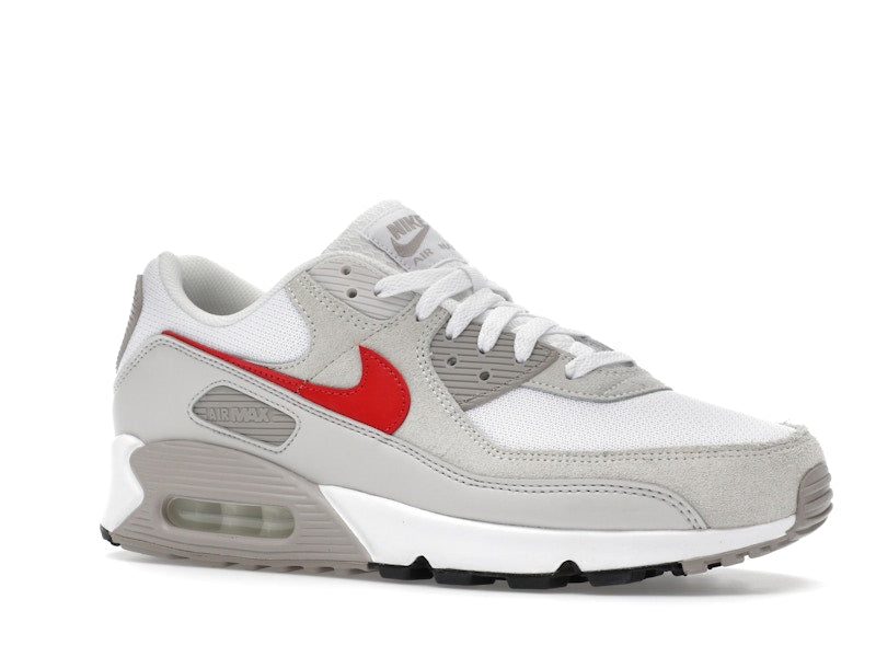 Nike Air Max 90 White College Grey Vast Grey University Red - vue 4
