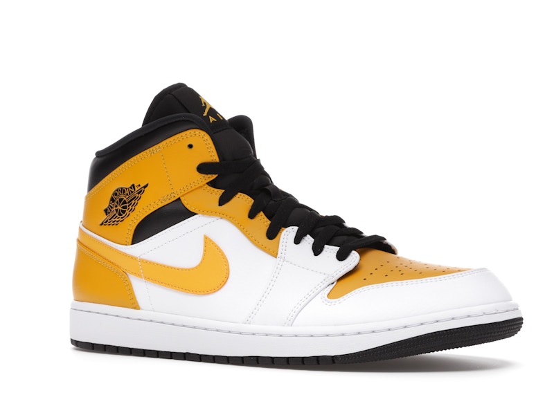 Air Jordan 1 Mid University Gold - White/University Gold-Black - 554724-170 - 03