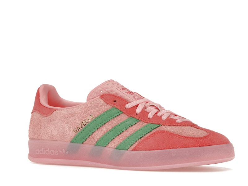 adidas Gazelle Indoor Semi Pink Spark Preloved Scarlet (Women's) - Semi Pink Spark/Preloved Green/Preloved Scarlet - IG6782 - 03