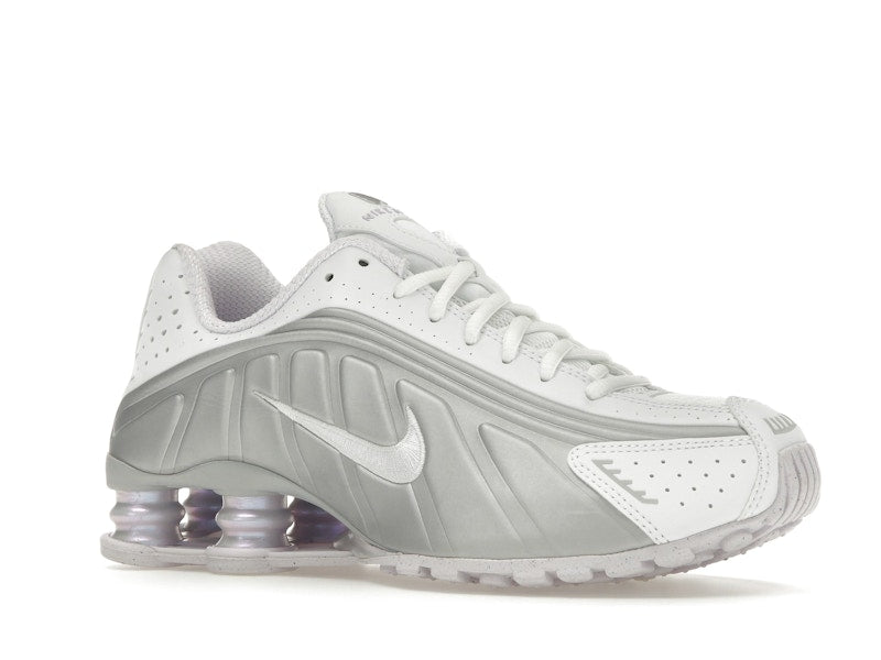 Nike Shox R4 White Metallic Platinum Barely Grape - White/Metallic Platinum/Platinum Tint/Barely Grape - HF5076-100 - 03