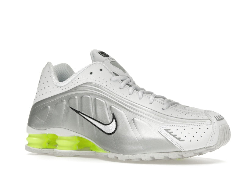 Nike Shox R4 White Metallic Silver Volt - White/Metallic Silver/Volt - AR3565-102 - 03