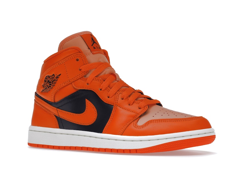 Air Jordan 1 Mid Orange Black (W) - Crimson Bliss/Rush Orange/Black/Sail - DM3381-600 - 03