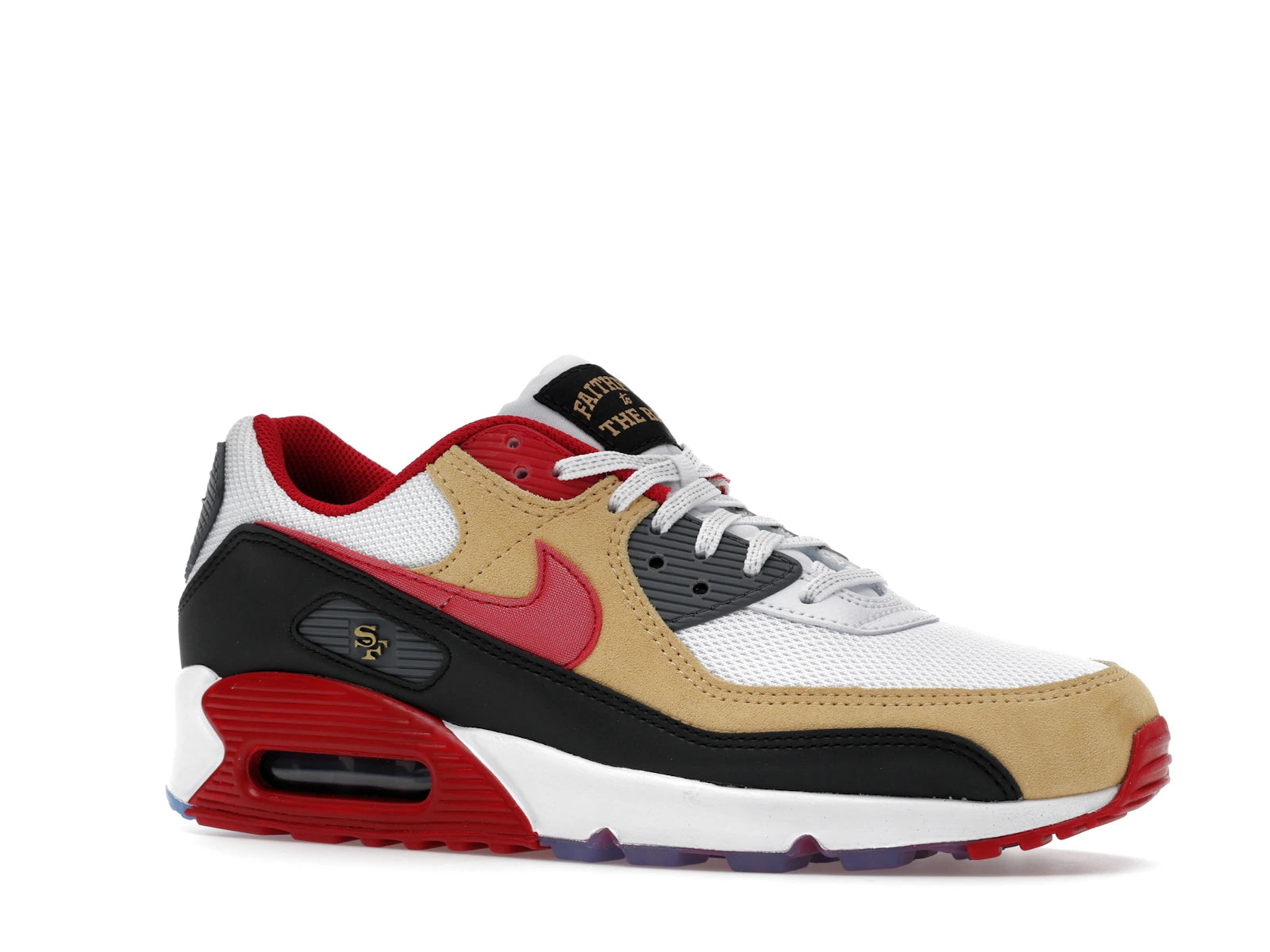 Nike Air Max 90 San Francisco 49ers - White/Gym Red/Black - II7588-100 - 03