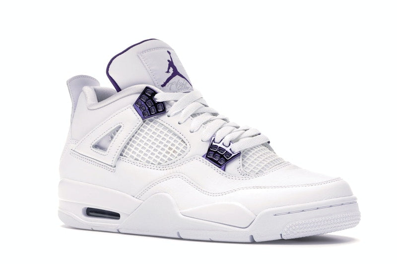 Air Jordan 4 Retro White Court Purple - White/Metallic Silver-Court Purple - CT8527-115 - 03