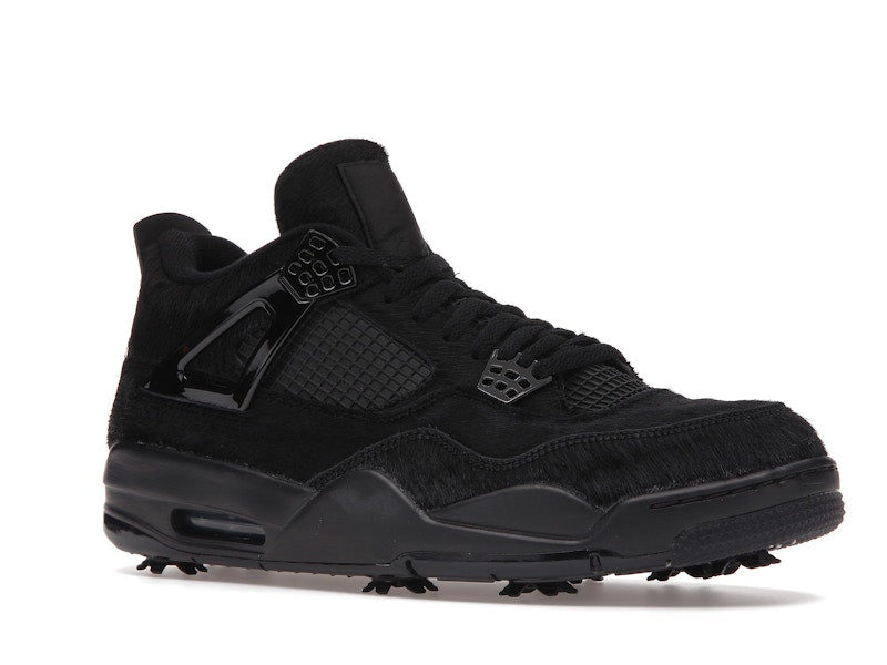 Air Jordan 4 Retro Golf Black Cat Pony Hair - Black/Cement Grey - CU9981-001 - 03
