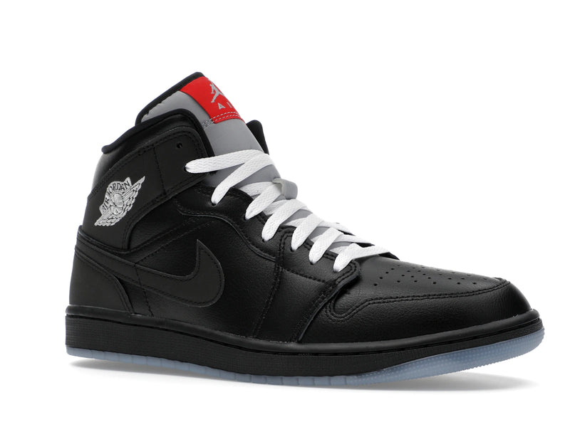 Air Jordan 1 Mid SE Black Metallic Reimagined - Black/Silver Metallic/University Red - HV5177-010 - 03