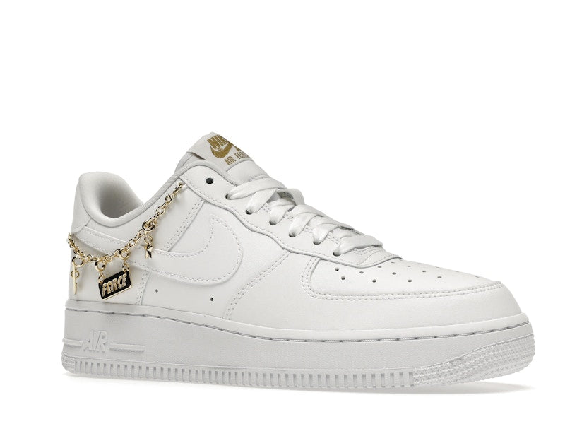 Nike Air Force 1 Low LX White Pendant (Women's) - White/White-Metallic Gold-Flat Gold - DD1525-100 - 03