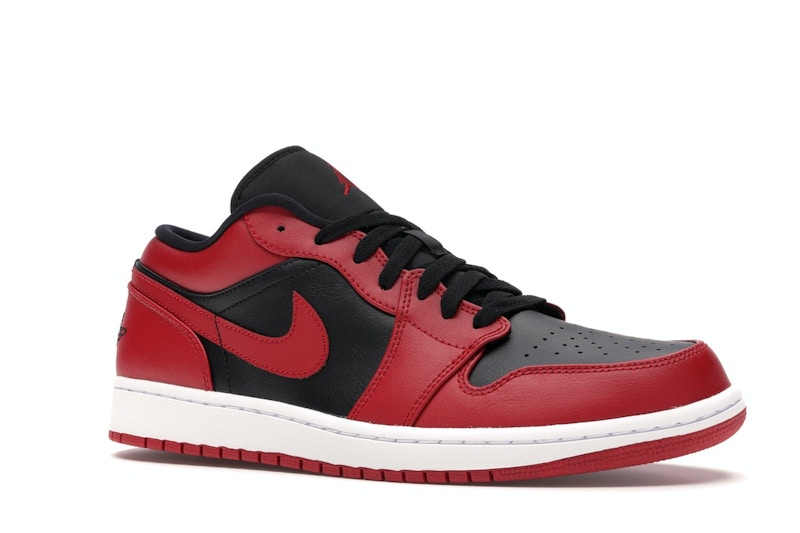 Air Jordan 1 Low Reverse Bred - Gym Red/Black-Gym Red-White - 553558-606 - 03