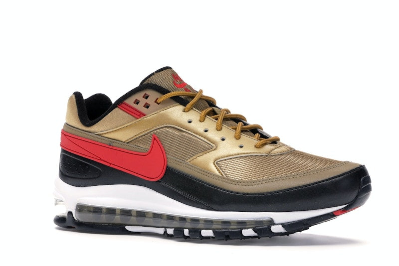 Nike Air Max 97 BW Metallic Gold University Red Black - vue 4