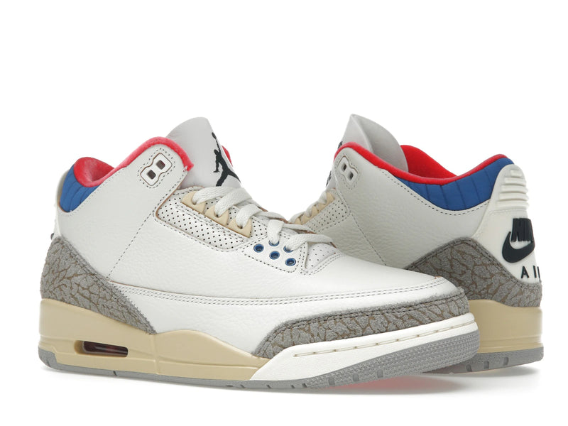 Air Jordan 3 Retro Seoul 20 - White/Black/Sport Royal/Challenge Red/Pale Vanilla/College Grey - IB1482-100 - 03
