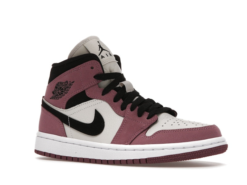 Air Jordan 1 Mid Berry Pink (W) - Light Mulberry/Light Bone/White/Black - DC7267-500 - 03