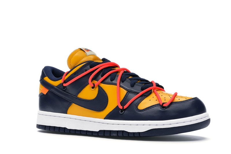 Nike Dunk Low Off White Michigan - University Gold/Midnight Navy-White - CT0856-700 - 03
