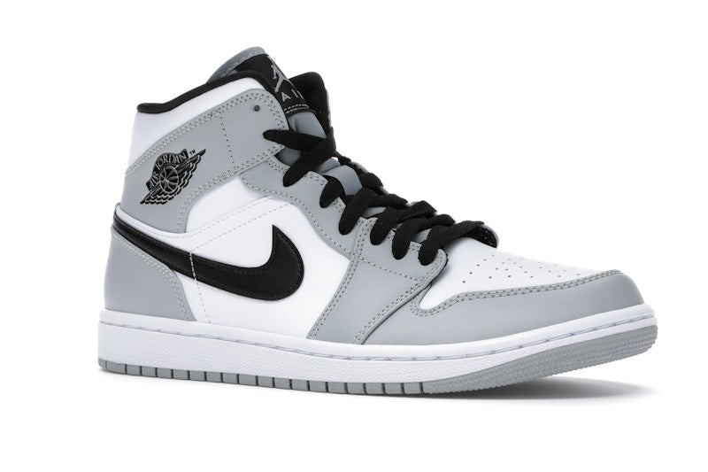 Air Jordan 1 Mid Light Smoke Grey - Light Smoke Grey/Black-White - 554724-092 - 03