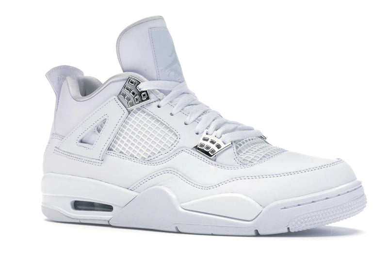 Air Jordan 4 Retro Pure Money (2017) - White/Metallic Silver-Pure Platinum - 308497-100 - 03
