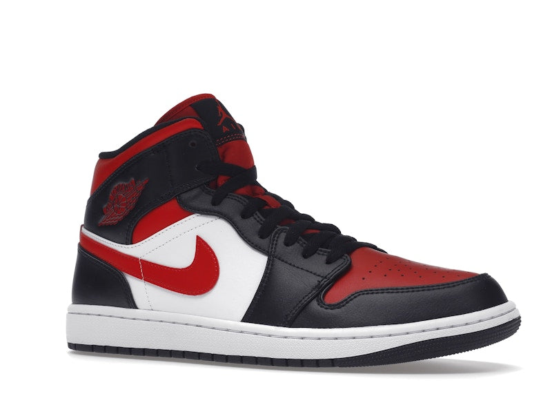 Air Jordan 1 Mid White Black Red (2022) - White/Black-Red - 554724-079 - 03