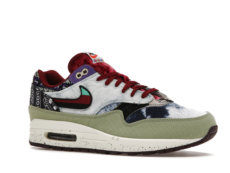 Nike Air Max 1 SP Concepts Denim Olive Canvas - Oil Green/Black/Team Red/Sail - DN1803-300 - 03