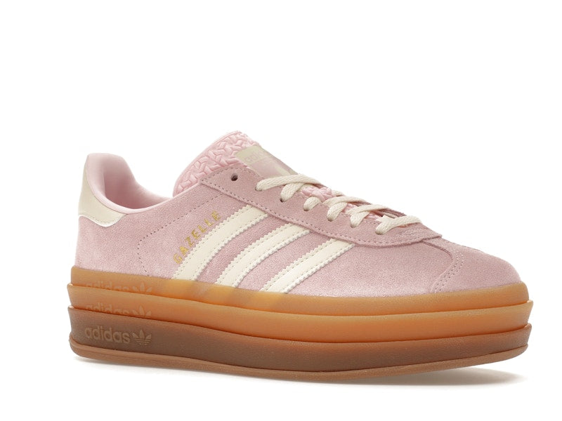 adidas Gazelle Bold Clear Pink Cream White (Women's) - Clear Pink /Cream White/Gold Metallic - JQ7777 - 03