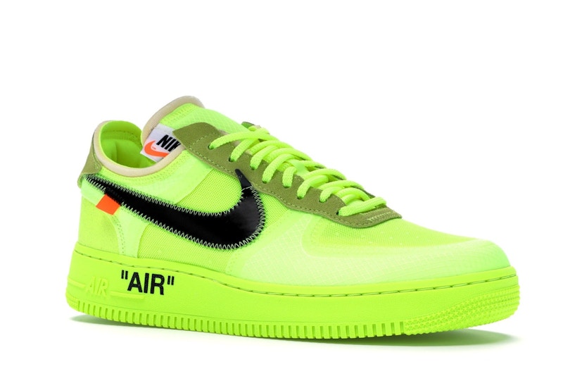 Nike Air Force 1 Low Off White Volt - vista 3