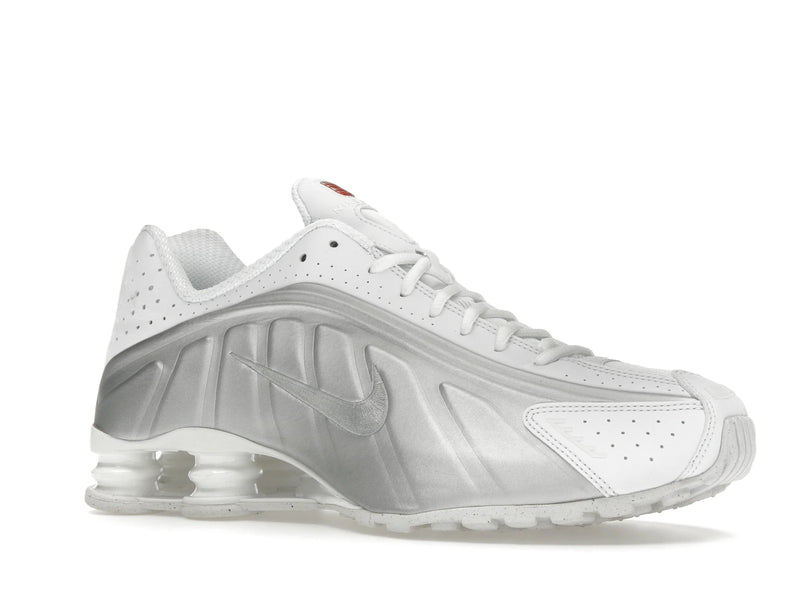 Nike Shox R4 White Bright Crimson Metallic Silver - White/White/Bright Crimson/Metallic Silver - HQ1988-101 - 03