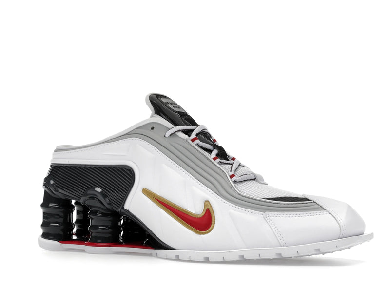 Nike Shox Mr4 Mule Martine Rose Metallic Platinum Varsity Red - White/Varsity Red/Metallic Platinum/Dark Charcoal - IM5420-100 - 03