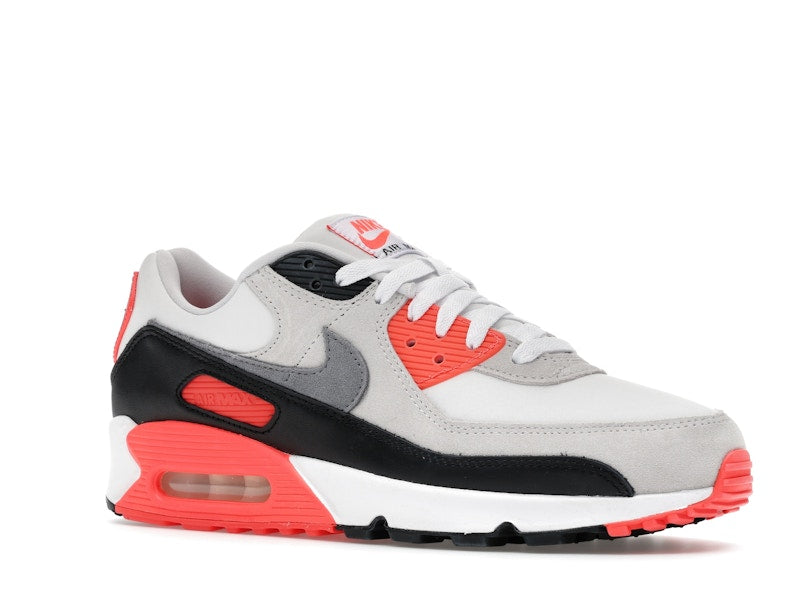 Nike Air Max 90 Infrared 2026 Iu1055 100 - White/Cement Grey/Infrared/Black - IU1055-100 - 04