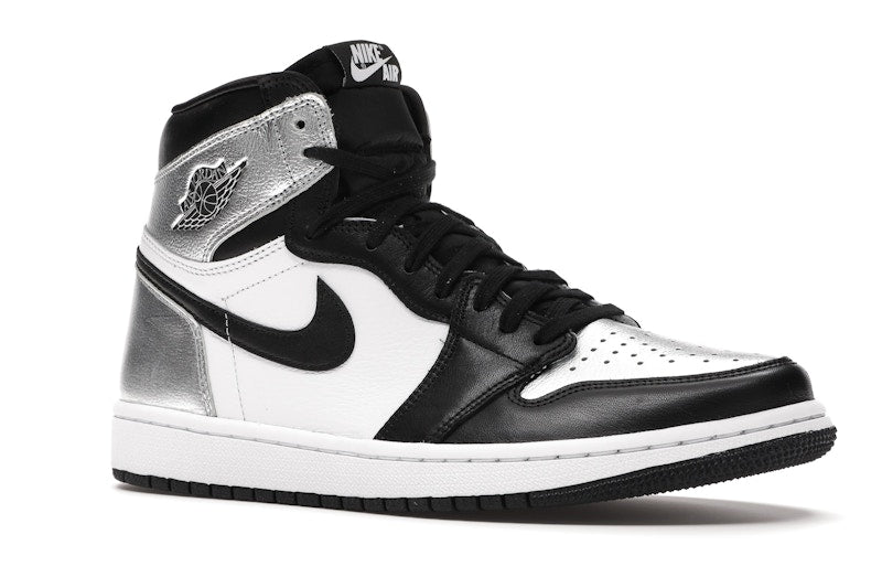 Air Jordan 1 Retro High Silver Toe (W) - Black/Metallic Silver-White-Black - CD0461-001 - 03