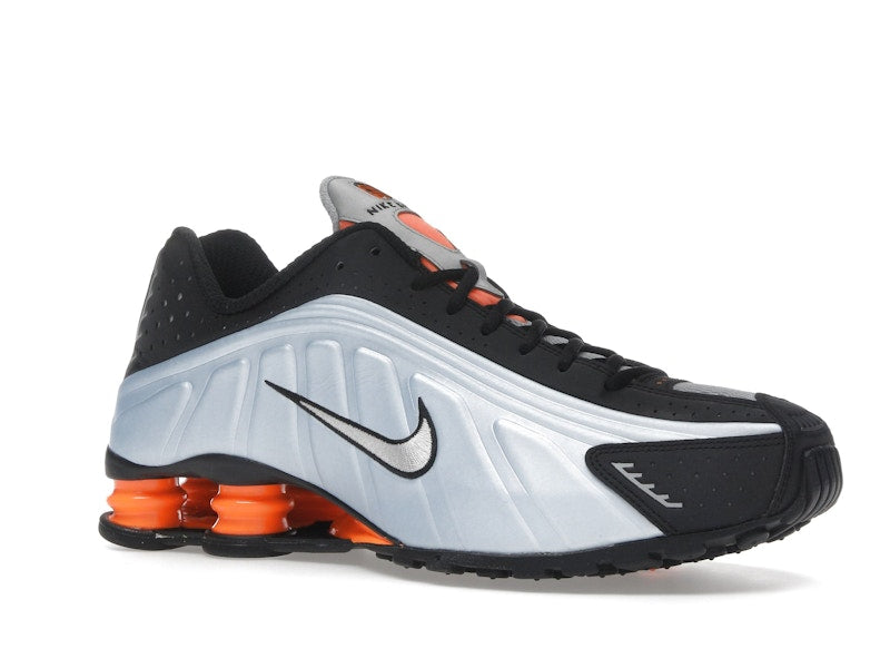 Nike Shox R4 Blue Tint Total Orange Black Metallic Silver (Women's) - view 3