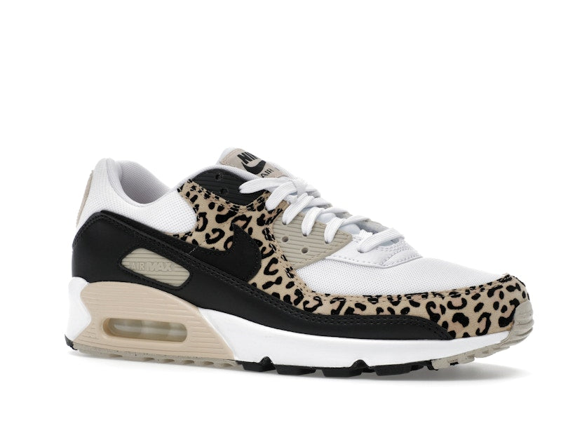 Nike Air Max 90 Leopard Sanddrift Black (Women's) - White/Sanddrift/Hemp/Black - IF1619-100 - 03