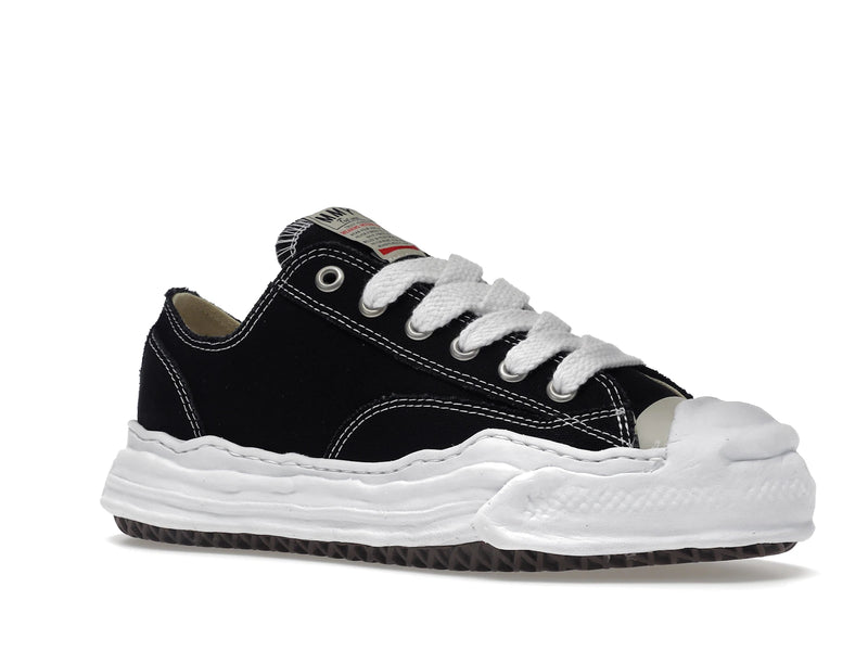 Maison Mihara Yasuhiro Hank basse en toile à semelle originale coloris noir - Black/White - A05FW702 - 03