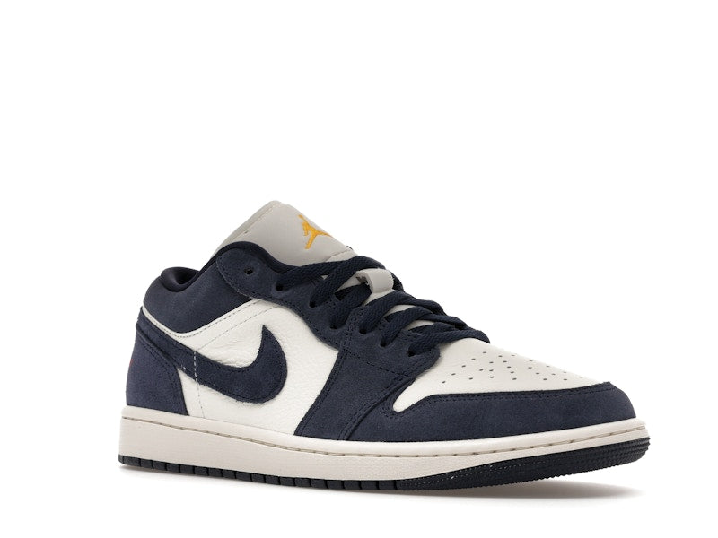 Air Jordan 1 Low SE Obsidian Suede - Obsidian/University Gold/Chile Red/Obsidian - IO7448-400 - 04