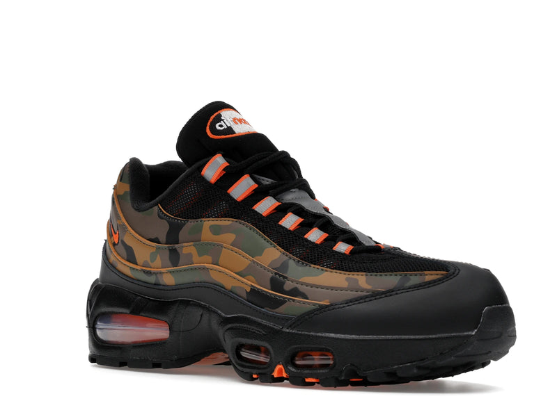 Nike Air Max 95 Safety Orange Camo - Black/Safety Orange/Metallic Silver/Golden Beige/Cargo Khaki - HQ1973-001 - 04
