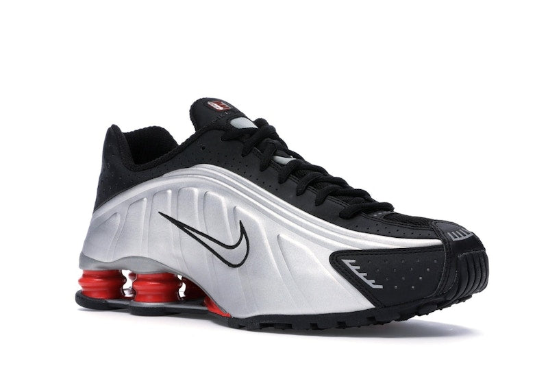 Nike Shox R4 Black Metallic Silver (2018) - Black/Metallic Silver-Max Orange - BV1111-008 - 04