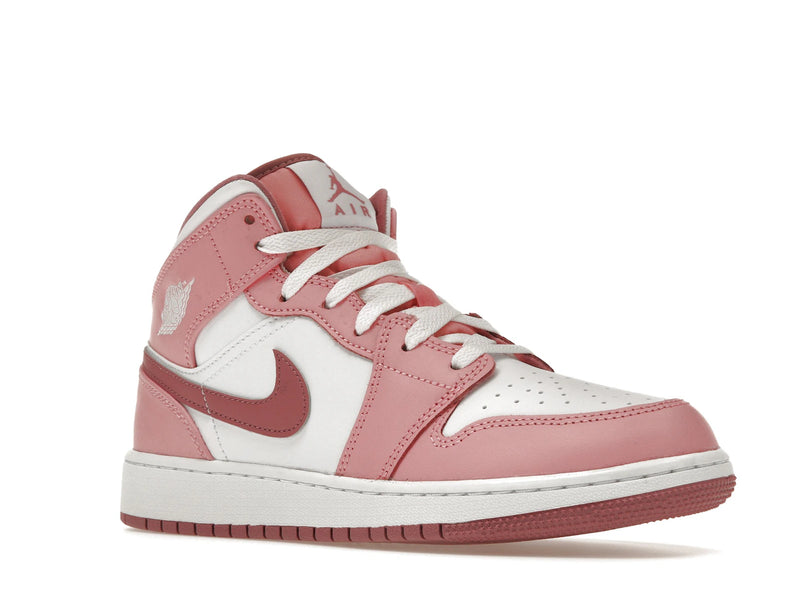 Air Jordan 1 Mid Valentines Day (2023) (GS) - Coral Chalk/Desert Berry/White - DQ8423-616 - 04