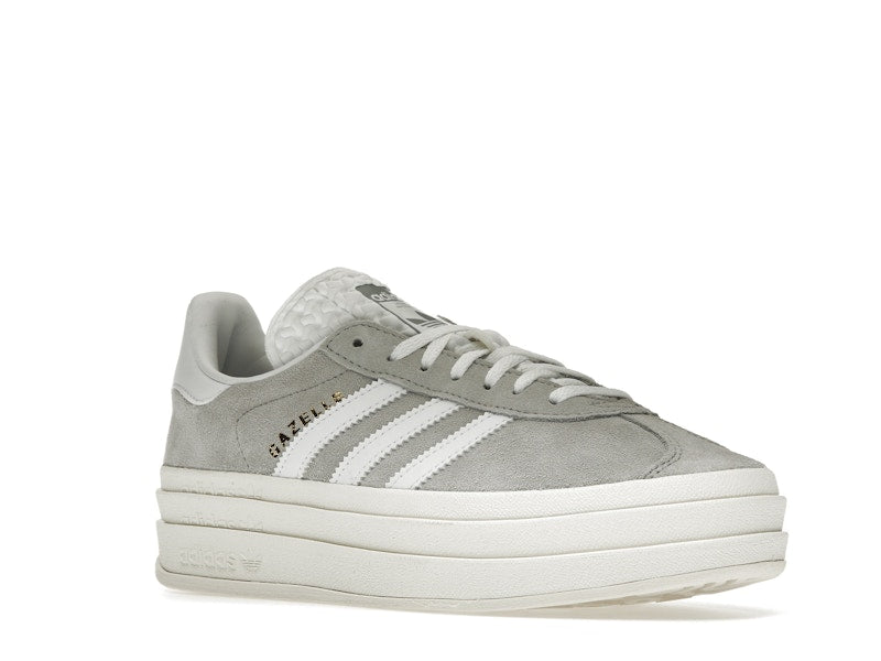 adidas Gazelle Bold Grey White (Women's) - Grey Two/Footwear White/Core White - HQ6893 - 04