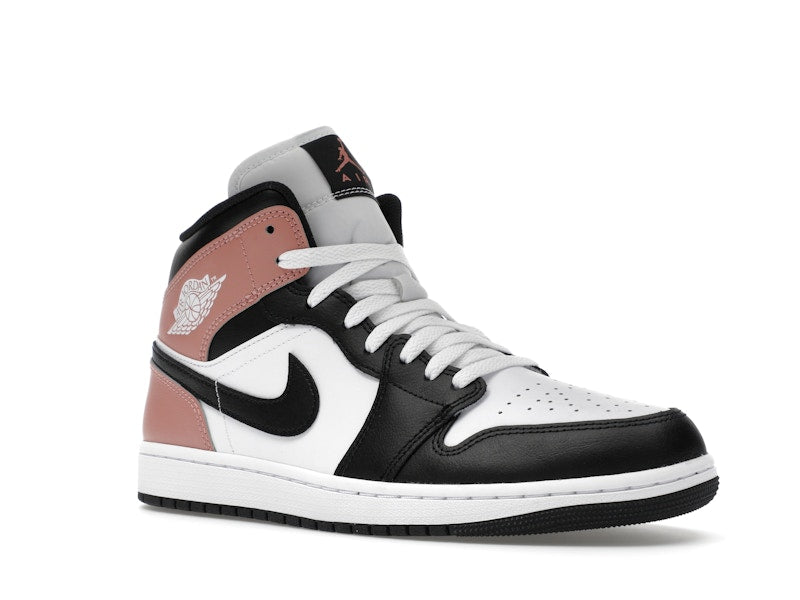 Air Jordan 1 Mid White Rust Pink Black - White/Rust Pink/Black - DQ8426-100 - 04