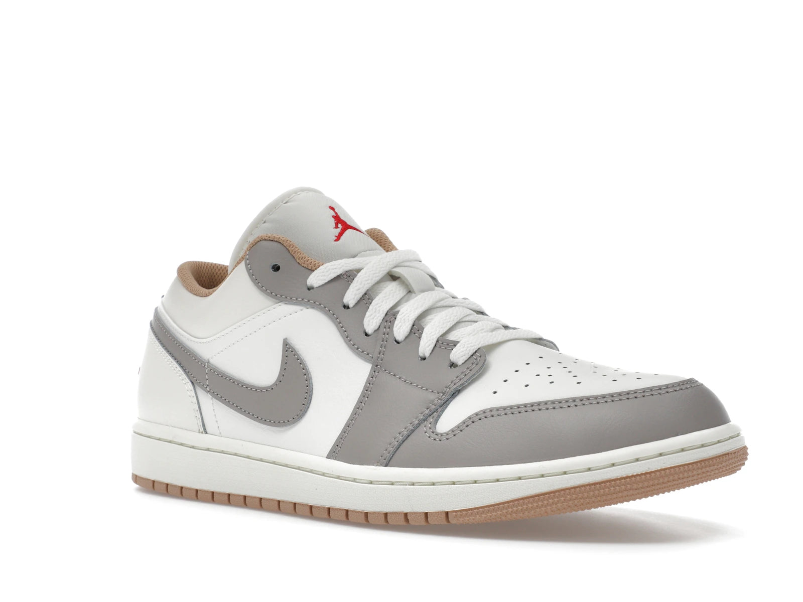 Air Jordan 1 Low Sail College Grey Rattan - Sail/College Grey/Hemp/Fire Red - 553558-169 - 04