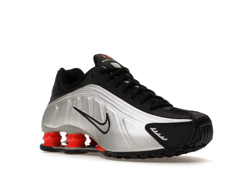 Nike Shox R4 Metallic Silver Black Picante Red (GS) - Metallic Silver/Black/Picante Red/Metallic Silver - CW2626-005 - 04