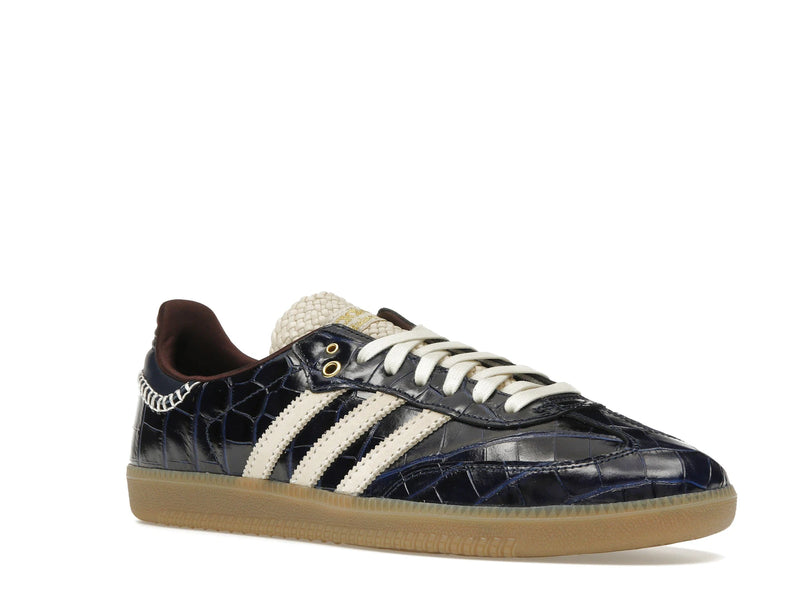 Adidas Samba Wales Bonner Navy Croc - Collegiate Navy/Wonder White/Night Red - JH9825 - 04