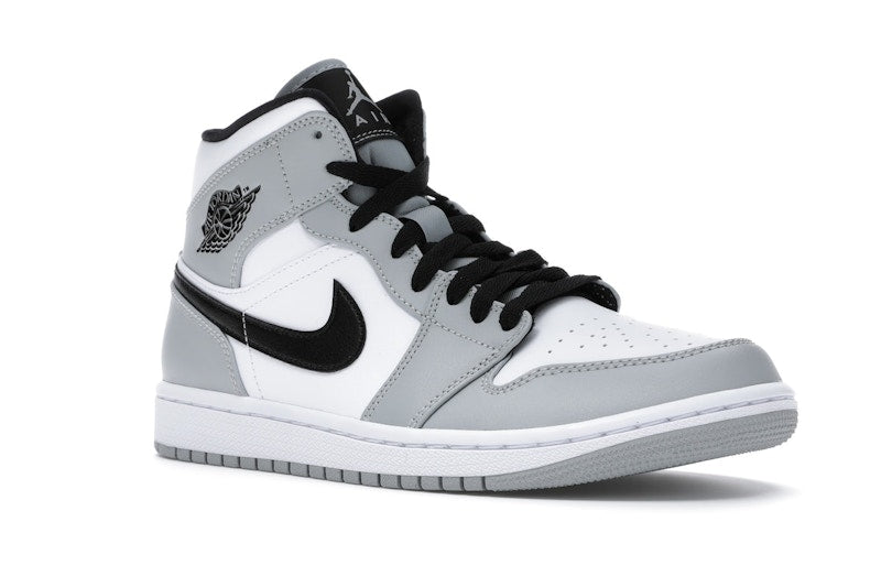 Air Jordan 1 Mid Light Smoke Grey - Light Smoke Grey/Black-White - 554724-092 - 04