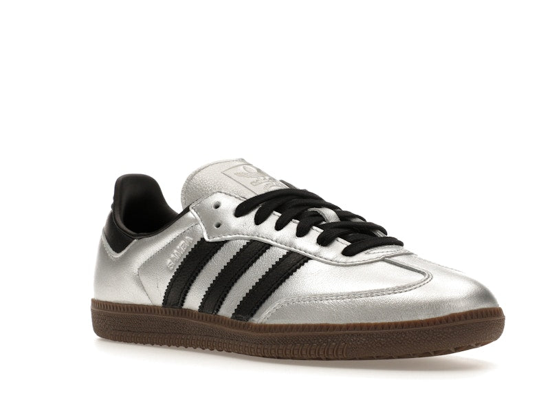 adidas Samba OG Silver Metallic Black Gum (Women's) - Silver Metallic/Core Black/Gum 5 - JI4218 - 04