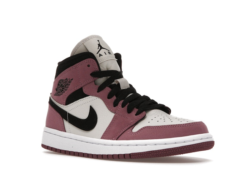 Air Jordan 1 Mid Berry Pink (W) - Light Mulberry/Light Bone/White/Black - DC7267-500 - 04