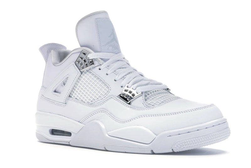 Air Jordan 4 Retro Pure Money (2017) - White/Metallic Silver-Pure Platinum - 308497-100 - 04