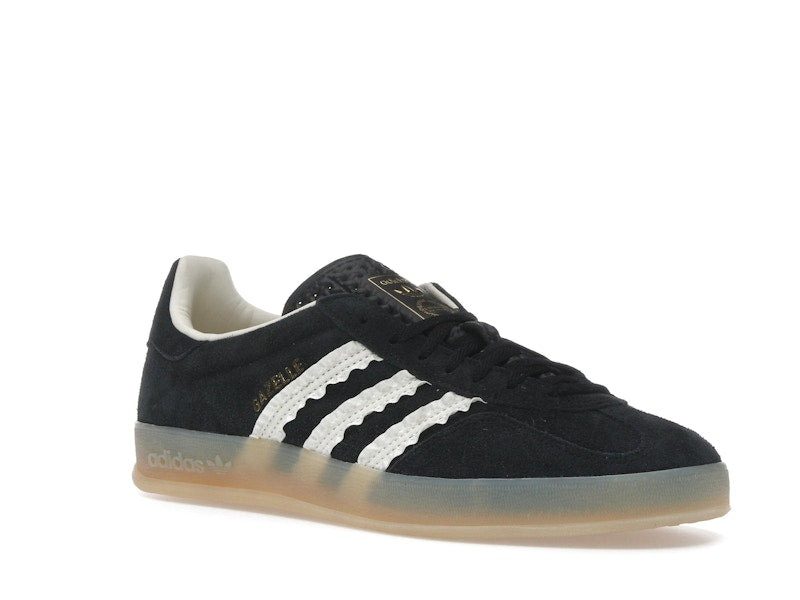 adidas Gazelle Indoor Core Black Cream White Gum (Women's) - Core Black/Cream White/Gum - JS1412 - 04