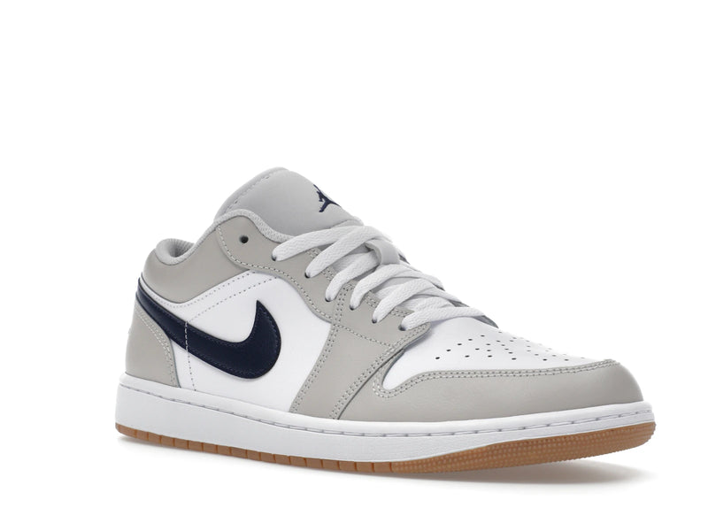 Air Jordan 1 Low Midnight Navy Neutral Grey - White/Neutral Grey/Gum Medium Brown/Midnight Navy - 553558-146 - 04