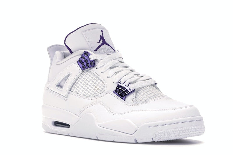 Air Jordan 4 Retro White Court Purple - White/Metallic Silver-Court Purple - CT8527-115 - 04