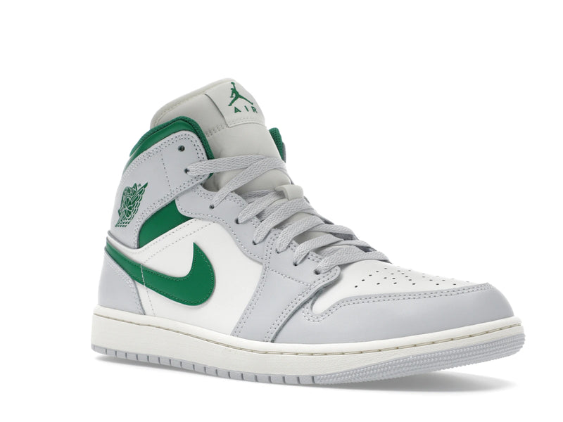 Air Jordan 1 Mid White Pure Platinum Pine Green - Summit White/Pure Platinum/Sail/Pine Green - DQ8426-142 - 04