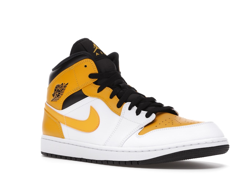 Air Jordan 1 Mid University Gold - White/University Gold-Black - 554724-170 - 04