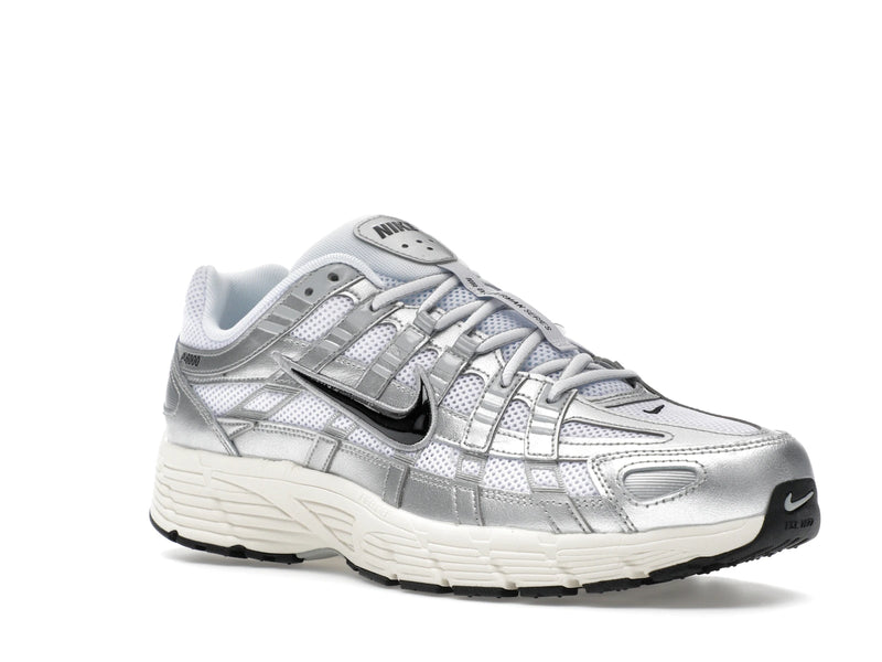 Nike P 6000 White Metallic Silver Flat Silver Black - White/Metallic Silver/Flat Silver/Black - CD6404-105 - 04