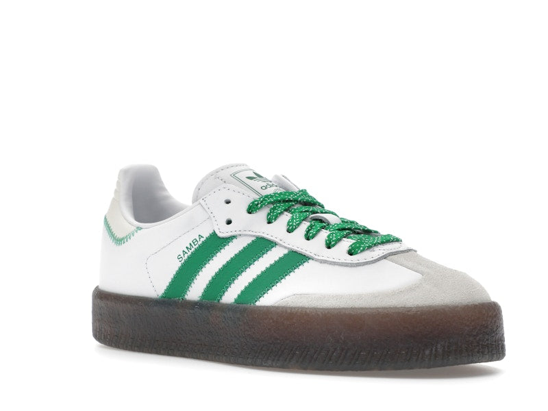 adidas Sambae Cloud White Green (Women's) - Cloud White / Green / Off White - IE9105 - 04